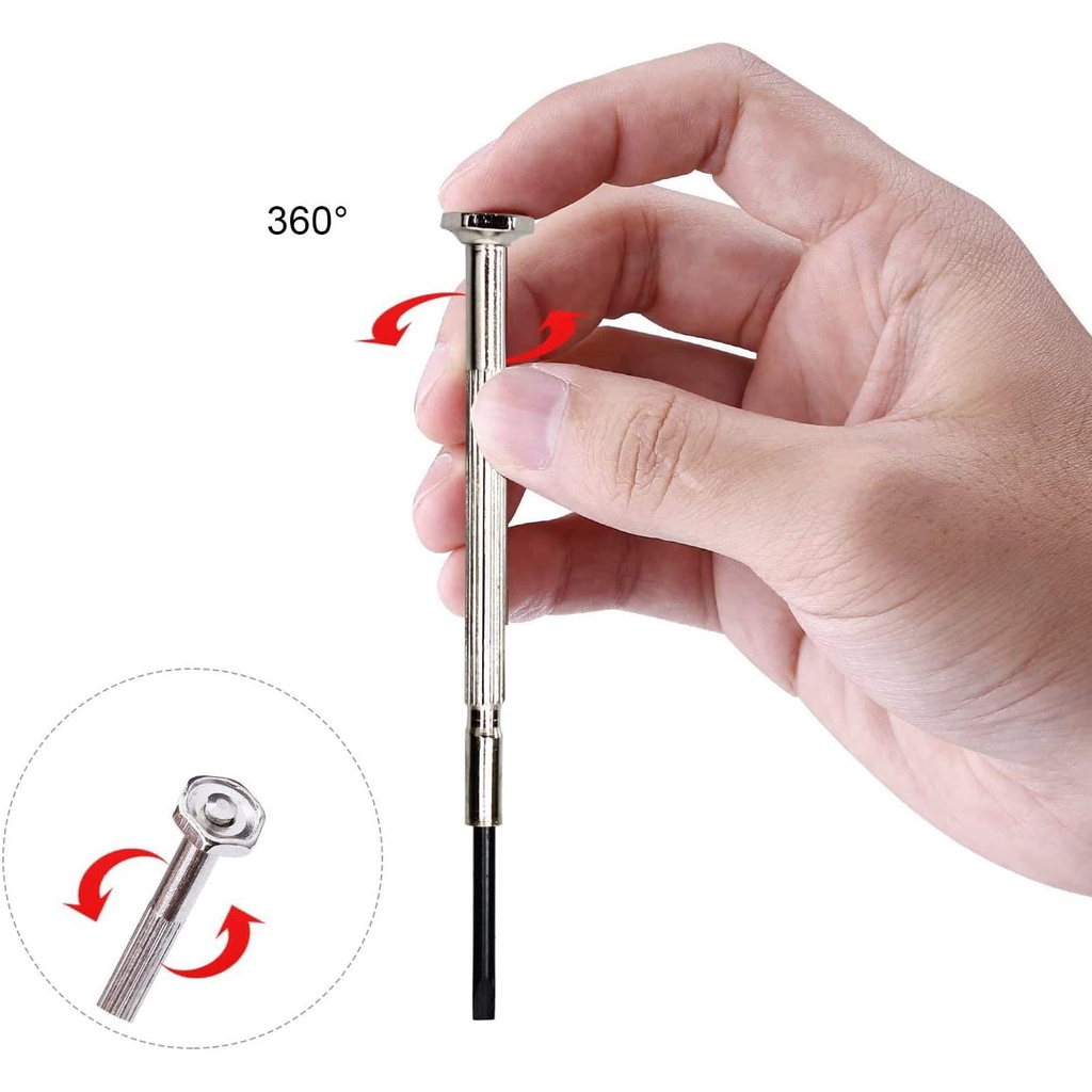 11 ชิ้นอัพเกรด Tougher Mini Precision ไขควงชุดกล่องสีแดงสําหรับของเล่นอิเล็กทรอนิกส์คอมพิวเตอร์นาฬิกาซ่อม - รูปที่ 3