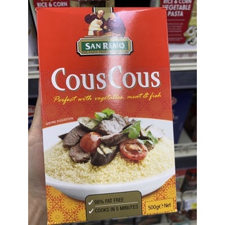 คูส คูส#60 ข้าวสาลีป่น เบอร์60 ตรา ซันเรโม 500g. Cous Cous #60 ( San Remo Brand )