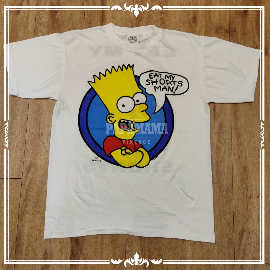 [ THE SIMPSONS ] @1997 tag WILD AOTS เสื้อการ์ตูน เดอะซิมซันส์ papamama vintage