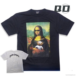 QD เสื้อยืด Palm Angels mona lisa เสื้อยืด ปาล์มแองเจิ้ล โมนา ลิซ่า S M L XL 2XL 3XL