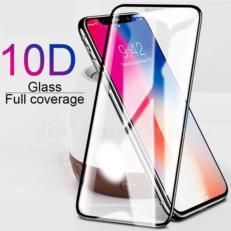 ฟิล์มกระจกนิรภัย แบบใส HD 10D สําหรับ IPhone 14 15 Plus 11 12 13 PRO MAX 12mini 13mini 6 6S 7 8 Plus X XS MAX XR