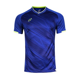 EGO SPORT EG5136 เสื้อฟุตบอลคอวีไหล่สโลปแขนสั้น สีน้ำเงิน