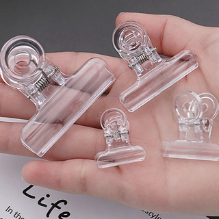 Creative Transparent Plastic File Clip Simple Office Clip Paper Clip