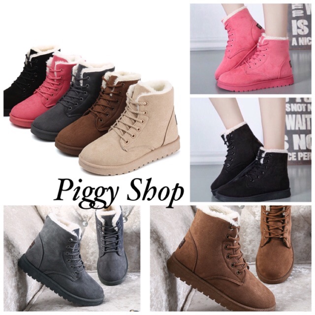 🇹🇭พร้อมส่ง🇹🇭 sz. 37-43 รองเท้าบูทกันหนาวบุขน  รุ่น 1