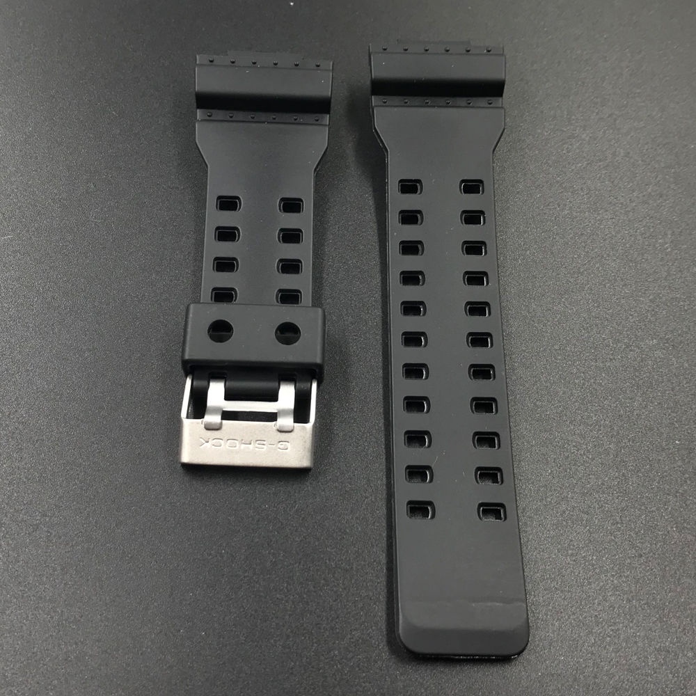 สายนาฬิกาข้อมือเรซิ่น สีดํา แบบเปลี่ยน สําหรับ Casio Watch GSHOCK Series Watch Frame GA110/GA100/GD120/GA140/GLS-GAX100