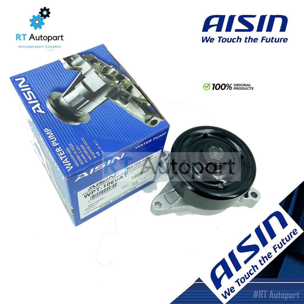 Aisin ปั๊มน้ำ Toyota Altis ZZE121 ปี01-07 ZZE141 เครื่อง1.6 1.8 3ZZ ปี08-10 ปั้มน้ำ / WPT106VAT