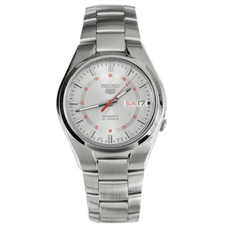 SEIKO 5 Automatic Mens Watch สีเงิน สายสแตนเลส รุ่น SNK613K1