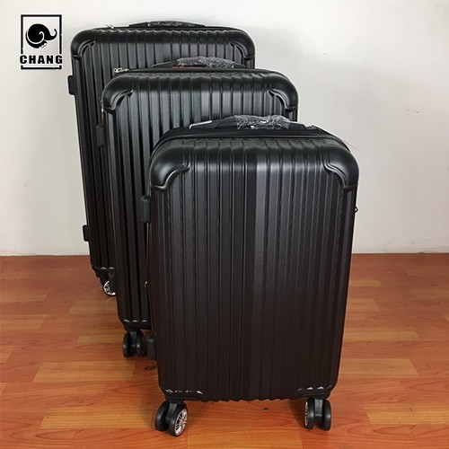 QF001 เซ็ต 3 ใบ 3 ไซส์ กระเป๋าเดินทางล้อลาก วัสดุABS ดับเบิ้ลซิป ขยายข้างได้  (20นิ้ว/24นิ้ว/28นิ้ว)