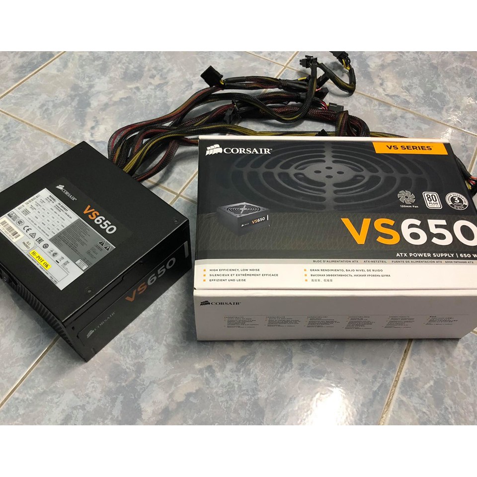 PSU (80+ White) 650w. Corsair VS650