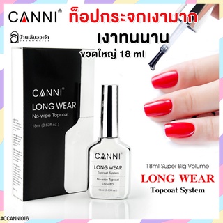 CANNI LONG WEAR TOPCOAT ขวดเงิน ท็อปกระจกเงามาก