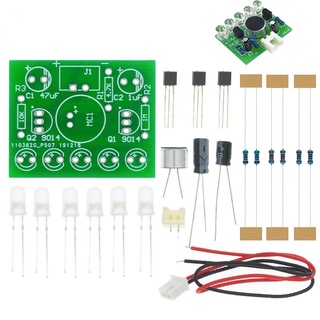 ชุดโมดูลไฟ LED ควบคุมด้วยเสียง 3V-5.5V DIY สําหรับห้องปฏิบัติการ PCB