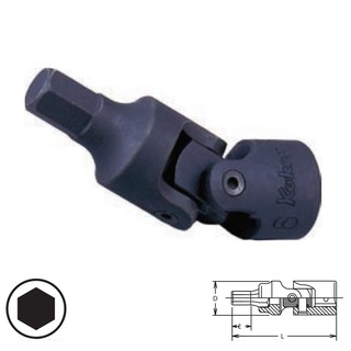 KOKEN 2430M-3 ข้ออ่อนเดือยโผล่ 6P 1/4"-3mm. | MODERTOOLS OFFICIAL