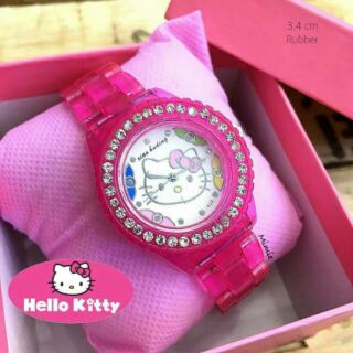 **ใช้โค๊ดลด80บาท** Hello Kitty นาฬิกาข้อมือ พร้อมกล่องคิตตี้ ส่งฟรี