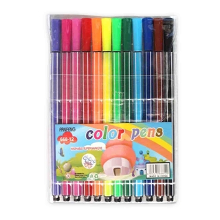 ปากกาเมจิก 12สี ปากกา ปากกาหลากสี (BA073)