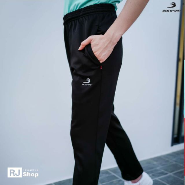กางเกงจ๊อกเกอร์ขายาว กางเกงวอร์ม ทรงเดฟ BCS SPORT - สีพื้นล้วน SF604 (ดำ/กรม) - รูปที่ 4