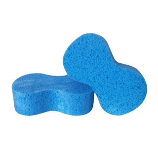 BAAN POWER SPONGE ฟองน้ำล้างรถ JUMBO (แพ็ค 2 ชิ้น) รุ่น PREMIUM สีฟ้า