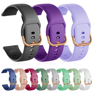 For Samsung Galaxy Watch Active 2 Silicone Band 20mm Replacement Strap