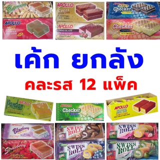 เค้ก เค้กมาเลเซีย เค้กรสผลไม้ ช็อกโกแลต ยกลัง กล่องละ 24 ชิ้น 12 กล่อง