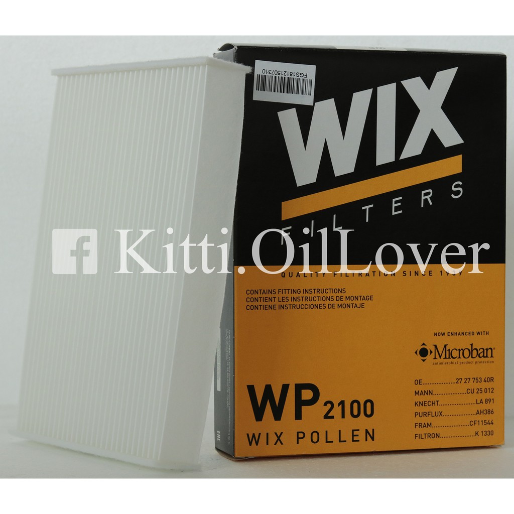 Wix ไส้กรองแอร์ WP2100 2100 Nissan นิสสัน X-Trail 2.0 2.5 2014 T32 2014 - 2019 XTrail เอ็กซ์เทรล