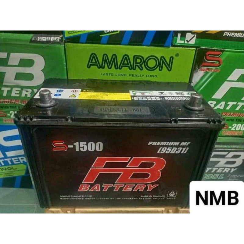 FBรุ่นS1500(95D31)แบตเตอรี่พร้อมใช้