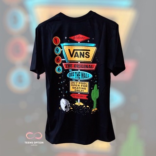 เสื้อยืดโอเวอร์ไซส์เสื้อ Vans ตัวไหม่ล่าสุดสกรีนสีสดทั้งหลังแนวสตรีท พร้อมส่ง ชาย-หญิงS-3XL