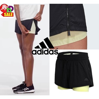 Adidas - ใหม่ กางเกงขาสั้นใส่วิ่งออกกำลังกายมีซับในรัดรูปผ้าตาข่าย 2-IN-1 ADIDAS TWO-IN-ONE MESH SHORTS FI6714