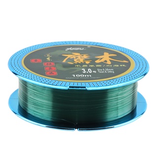 สายไนล่อน สีเขียว ยาว 100 เมตร 110 หลา สําหรับตกปลาคาร์พ เรือ