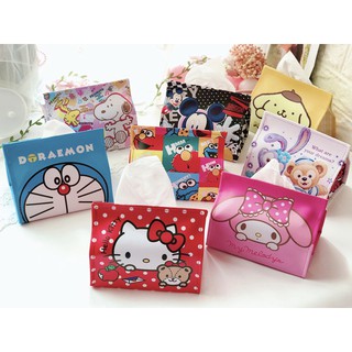 Hellokitty กล่องทิชชู่ กล่องทิชชู่หนัง