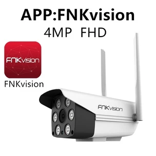 FNKvision IR + White Lamp คืนวิสัยทัศน์ กล้องวงจรปิด WiFi IP Camera 4MP 4.0ล้านพิกเซล กลางแจ้ง กันน้ำ กล้องวงจร FNK-G1M