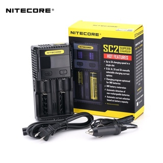 เครื่องชาร์จเปล่า Nitecore SC2 เสียบไฟตรง ของแท้ โค้ดเช็คได้