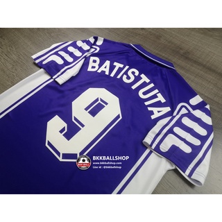 [Retro] - เสื้อฟุตบอล ย้อนยุค Fiorentina Home ฟิออเรนติน่า เหย้า 1999/2000 พร้อมเบอร์ชื่อ 9 BATISTUTA