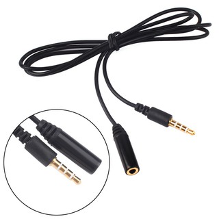 สายเคเบิ้ลสายเคเบิ้ล 3 . 5 มม . Male To Female 4 Pole Jack Stereo Audio สําหรับ # 02