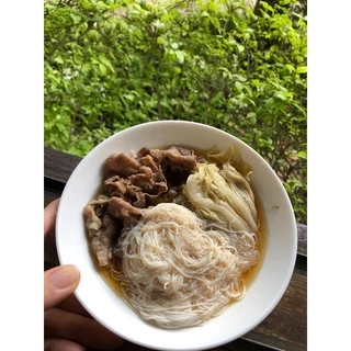 เส้นหมี่ไข่ขาว (ถุงฟ้า) ตรา นิ่มนิ่ม โปรตีนสูง 10 กรัม ไร้แป้ง ไร้ไขมัน
