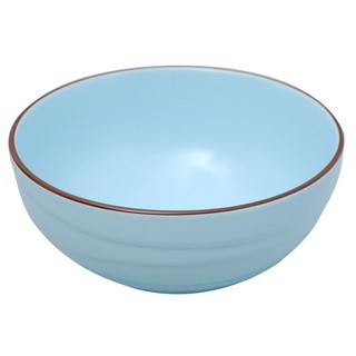 ว๊าว🍟 ชามแป้งขนาด 6 นิ้ว ลายเกลียวคลื่น สีฟ้า Flour Mixing Bowl with Wave Print 6 Inches Color Blue
