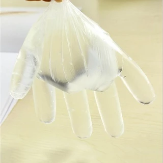 ถุงมือพลาสติก 100 ชิ้น ถุงมือเอนกประสงค์ ใช้แล้วทิ้ง