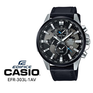 ราคาคาสิโอ นาฬิกา Edifice EFR-303 กันน้ำ ผู้ชายนาฬิกาสปอร์ตควอทซ์คลาสสิกเทรนด์ธุรกิจสบาย ๆ เหล็กนาฬิกากันน้ำ