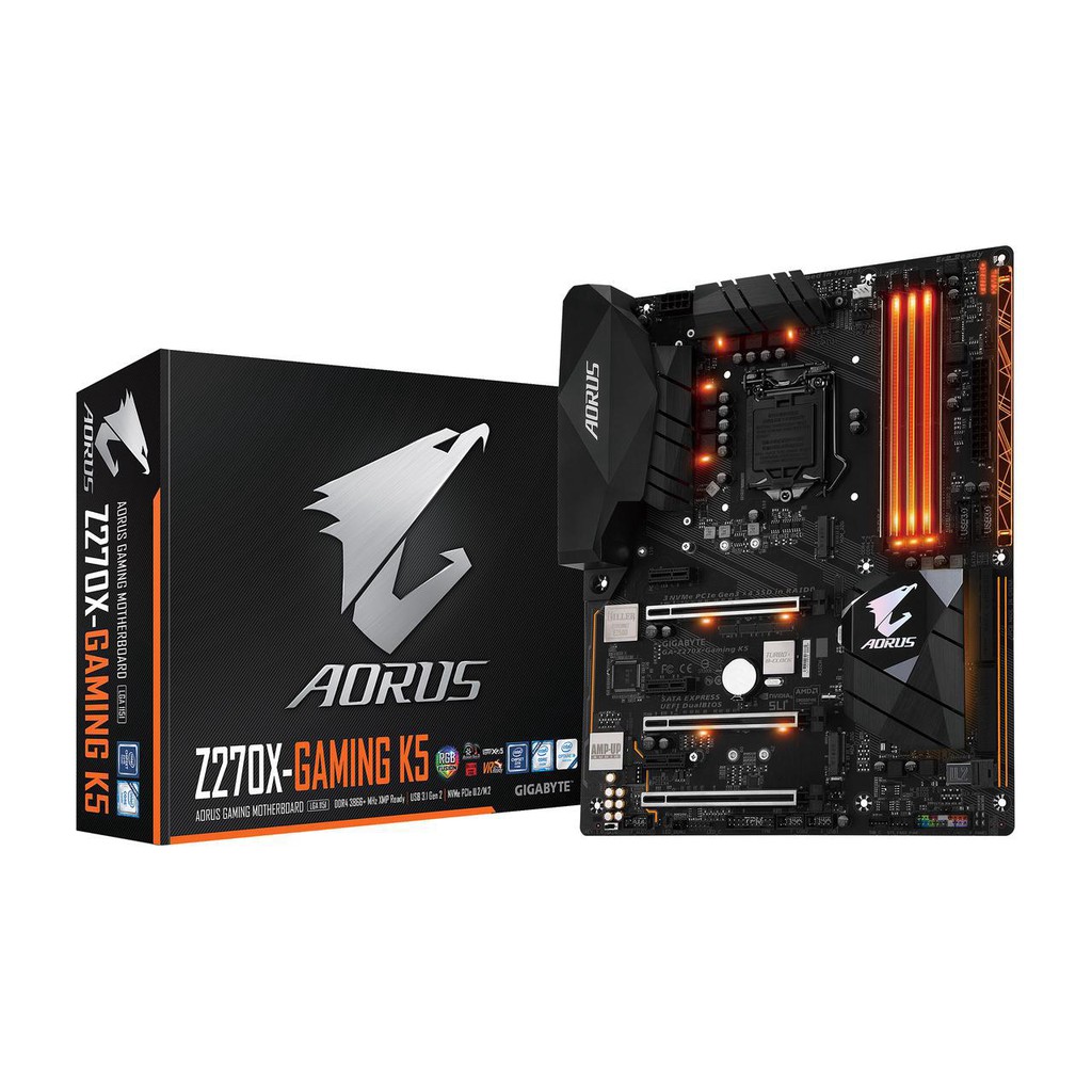 GIGABYTE AORUS GA-Z270X-Gaming K5 (rev. 1.0) LGA 1151 Intel Z270 HDMI SATA 6Gb/s USB 3.1 ATX Motherb