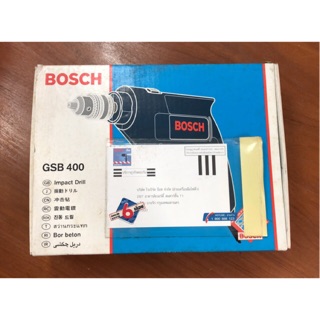 BOSCH GSB 400RE สว่านกระแทก  หุน 450 วัตต์ (ซ้าย ขวา) Made in Malaysia ของแท้