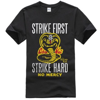 คอลูกเรือKarate KID STRIKE HEATHER เสื้อยืด ผ้าฝ้าย 100% แฟชั่นใหม่ล่าสุด สําหรับผู้ชายS-5XL