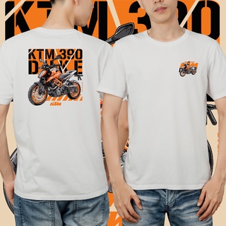 เสื้อยืด พิมพ์ลายกราฟฟิค KTM 390 DUKE สีขาว สีดํา คุณภาพพรีเมี่ยม DA_001