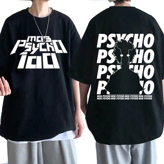 เสื้อยืด พิมพ์ลายกราฟิกการ์ตูนอนิเมะ Mob Psycho Shigeo KageyamaS-5XL