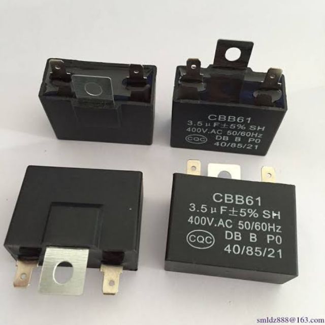 แค็ปมอเตอร์พัดลม 3.5UF 450V. CBB61