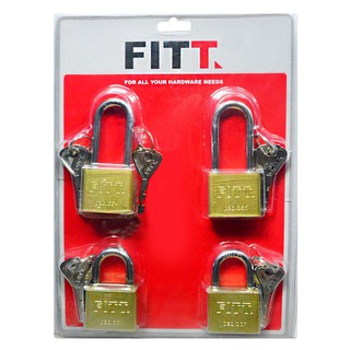 กุญแจ MK FITT 40 MM 4 ตัว/ชุด POLISHED BRASS PADLOCK MK FITT 40MM 4EA/SET POLISHED BRASS