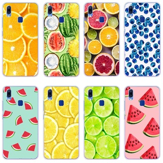 เคสซิลิโคนใส ลายการ์ตูนผลไม้น่ารัก กันกระแทก สําหรับ Vivo y83 y95 y85 y66