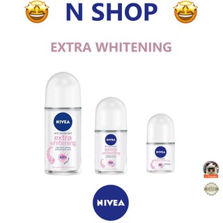 🌟 ลูกกลิ้ง โรลออน เอ็กซ์ตร้า ไวท์เทนนิ่ง ระงับกลิ่นใต้วงแขน นีเวีย NIVEA EXTRA WHITENING ROLL ON