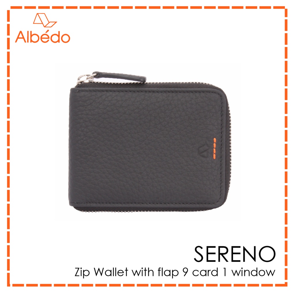 Albedo محفظة SERENO جلد طبيعي بسحاب دائري — صورة 2