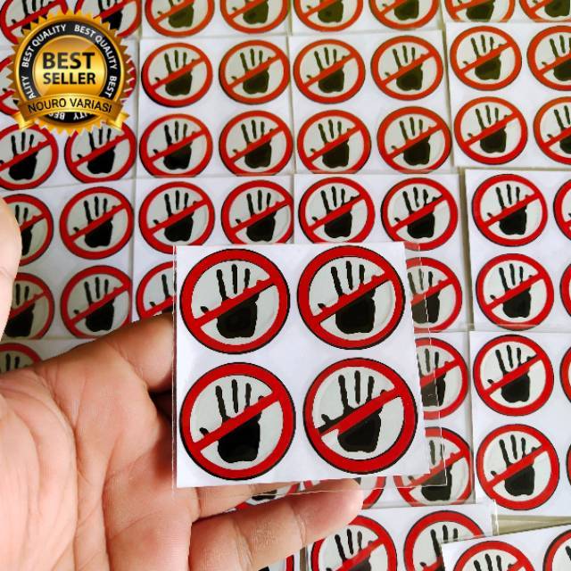 สติ๊กเกอร์ตัดสมบูรณ์ THAILAND WARNING DOLT TOUCH DOLT TOUCH คุณภาพดี