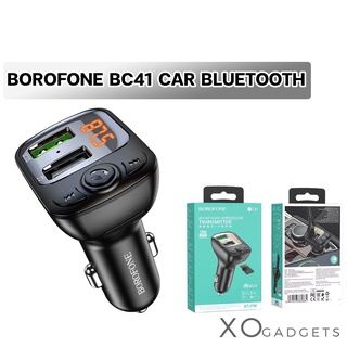 Borofone BC41 Car Bluetooth FM Transmitter อุปกรณ์เชื่อมต่อสัญญาบลูทูธในรถยนต์ หัวชาร์จในรถยนต์