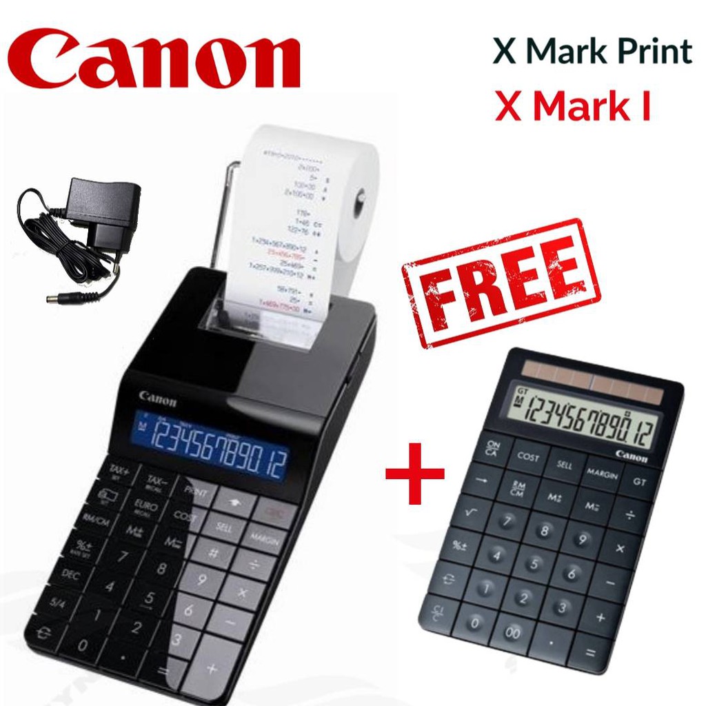 เครื่องคิดเลขปริ้นกระดาษ​ CANON​ X Mark Print (Black) + X Mark I (Black)