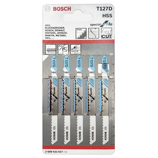 BOSCH ใบเลื่อยจิ๊กซอร์ตัดโลหะ T127D รุ่น 2608630310 (5 ชิ้น/ชุด)